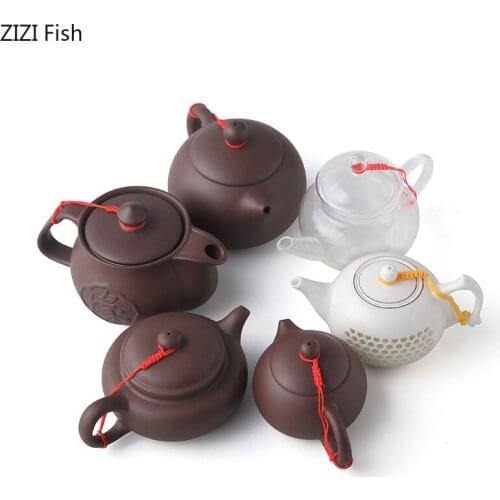 400ml Ceramics Teapot Handmade Purple Clay Green Tea Pot Pitcher Kung Fu Zisha Teapot Tea Set Coffee Table Decoration