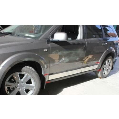 Stainless steel Body door Side Molding Trim Chrome For 2009-2013 Dodge Journey