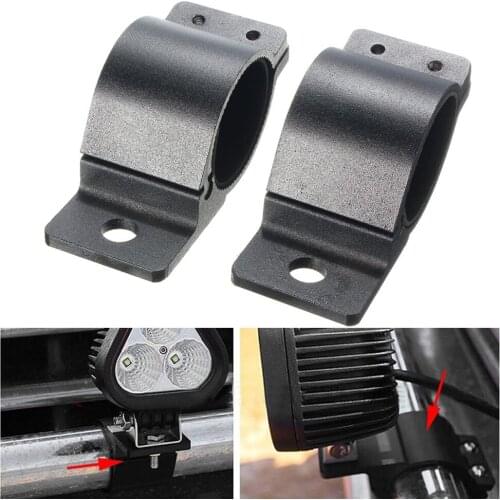 Offroad SUV Bullbar Tube Light Bracket ATV UTE Auto Horizontal Bar Roll Cage Driving Lamp Clamp Mounting Holder