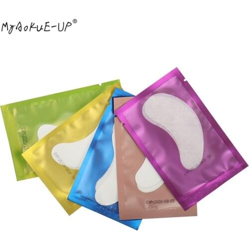 HOT 50 pairs Under Gel Eye Pads Eyelash Extension Grafted Lashes Eyelashes Paper Patches Tips Sticker Wraps Makeup Tools