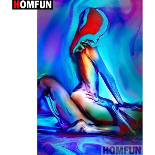 HOMFUN Full Square/Round Drill 5D DIY Diamond Painting "Character couple" Embroidery Cross Stitch 5D Home Decor Gift A14147