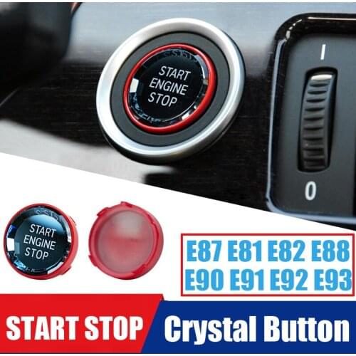 Nice Car Styling Crystal START STOP ENGINE Button Switch Sticker For BMW 1 3 series E87 E81 E82 E88 E90 E91 E92 E93 Accessories