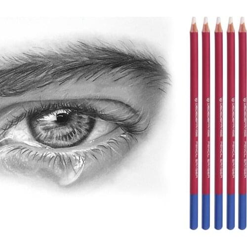 1Pcs Pen Style Revise Eraser Highlight Modeling Pencil Rubber Details For Design Drawing Manga Art Office Stationery Supplies