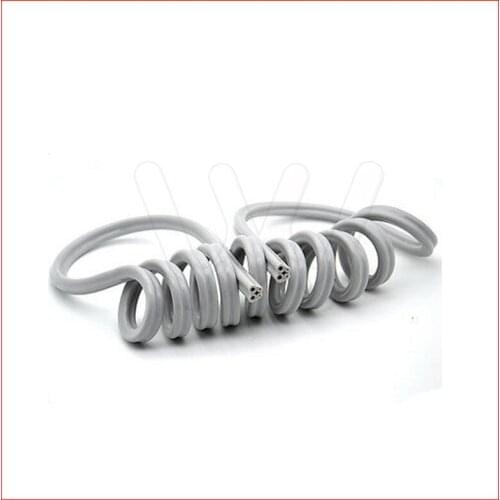 1Pc Dental Spiral Tube composite pipe 4-hole Dental Handpiece Hose with Adaptor