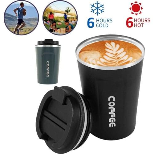 380ml Stainless Steel Coffee Thermos Mug Portable Car Vacuum Flasks Travel Sport Thermal Water Bottle Tumbler Insulated Bottle