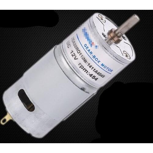 ZHENGK ZGA28RO 4mm Diameter Shaft 2 Pins Terminal Electric Gearbox DC Gear Motor 6V 12V 24V 6-770RPM