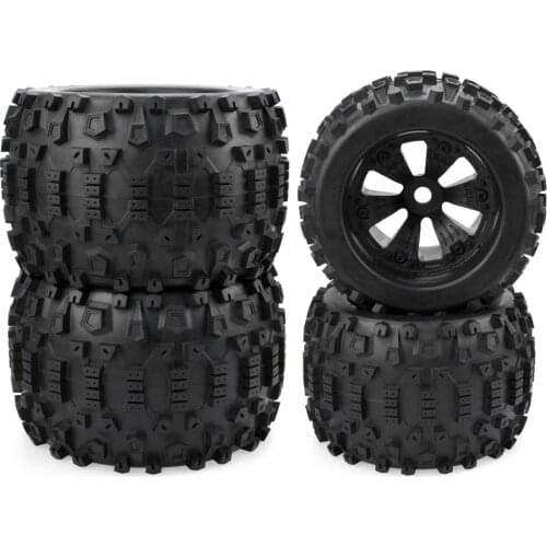 1/8 Monster Truck Wheels Tires For Redcat Rovan HPI Savage XL MOUNTED GT FLUX HSP ZD Racing 1/8 Monster Truck