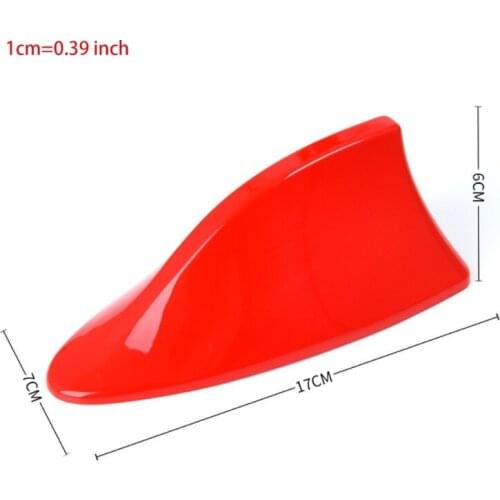 1 Set Car Antenna Shark Fin Antenna AM/FM Radio Signal for Car SUV with Adhesive 7 Color to Choose Car Antenna