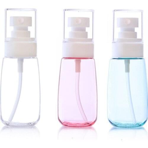 1 PCS 30ml 60ml 3 Color Travel Transparent Plastic Perfume Atomizer Small MIni Empty Spray Bottle Travel Accessories