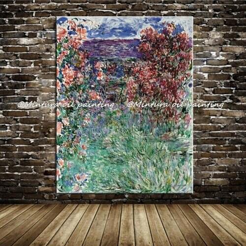 Mintura Handmade Reproduction Famous Abstract Landscape Claude Monet Oil Painting On Canvas Living Room For Home Wall Decoration
