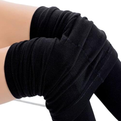 2 Pair Lot Women 300D Winter Warm Cotton Tights Microfiber Thermal Fleece Lined Cotton Pantyhose Women Thick Warm Winter Tights