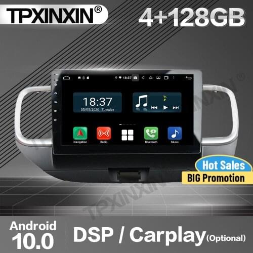 128G Carplay Car Radio 2 Din Stereo Receiver Android 10 For Hyundai Venue 2018 2019 2020 RHD GPS Player Audio Recorder Head Unit