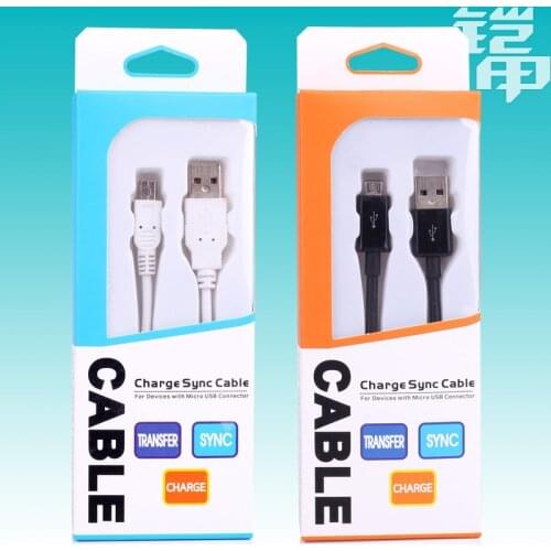 Paper Retail Packaging Box Package For Cell Phone USB Cable For Apple iPhone 6 1m USB Cable 50pcs/lot DHL Free Shipping KJ-405