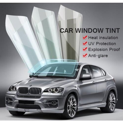 Black Car Window Tint Film Classic Delicate UV Protector Sticker Films 50%-78% Summer Auto Window Glass Solar Protection