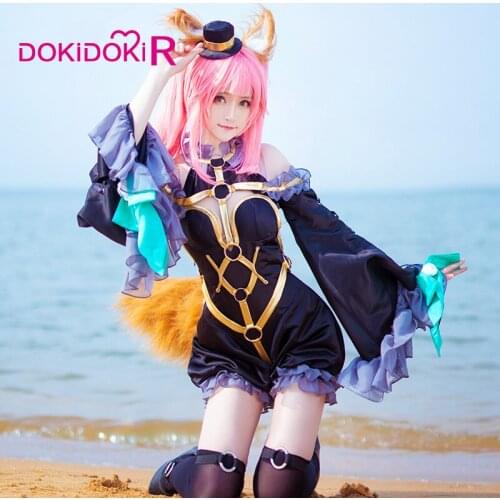 Dokidoki-r-Juego de Cosplay de "Fate", disfraz de Tamamo no maae, mago de Fate/Grand Order, Fate/EXTRA Tamamo no , para