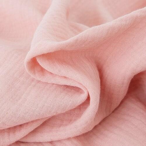 50*135cm Double Gauze 100% Cotton Fabric for sewing Baby Clothes Sleepwear Shirts Skirts