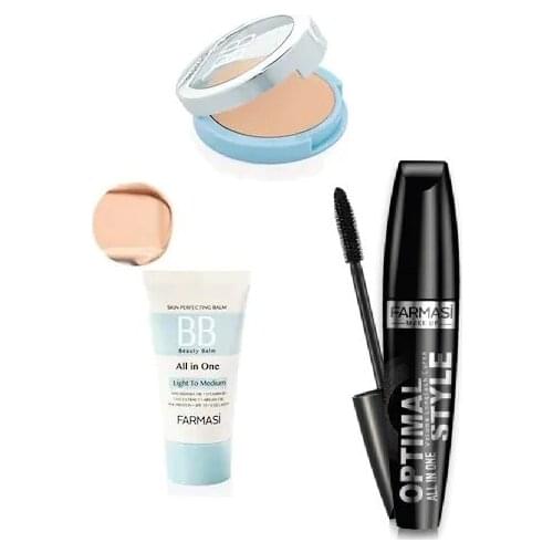 Farmasi BB Foundation-BB Powder-Optimal Style Mascara 386728197