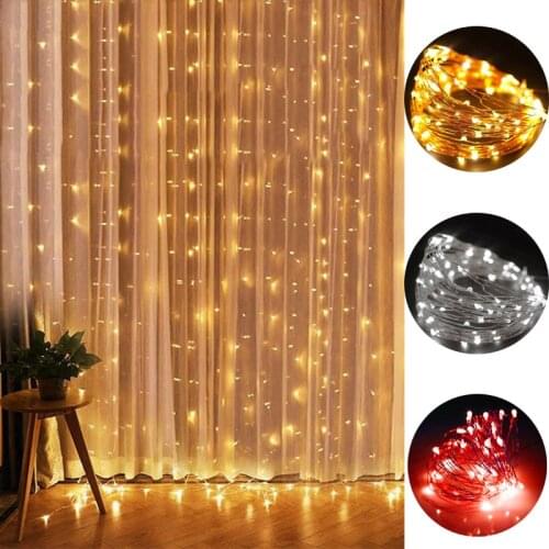 2M 5M 10M LED String Lights Silver Wire Christmas Garlands Festoon Led Fairy Light Christmas Decorations For Home Room Tree