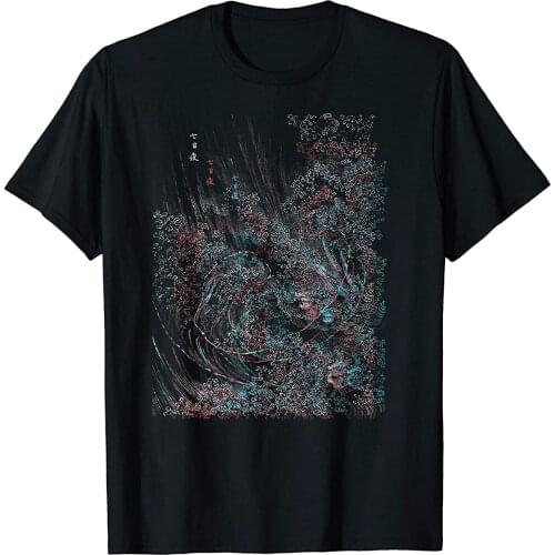 Classic Japanese Art Katsushika Hokusai Wave Special Design T-Shirt