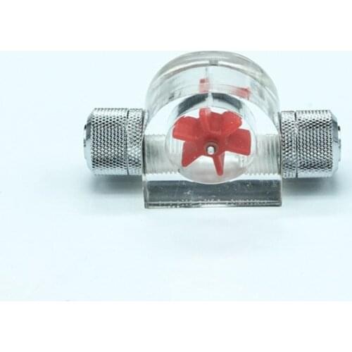 Computer water cooling impeller water flow meters Dazzle colour flow indicator