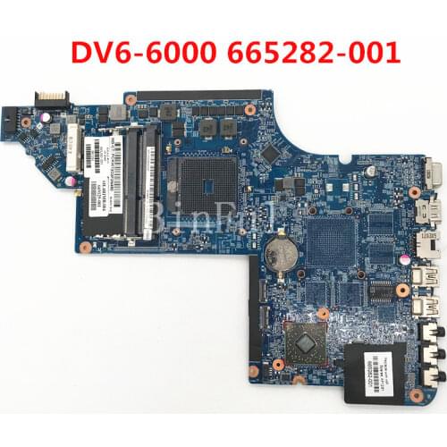 High quality For Pavilion DV6 DV6-6000 Laptop motherboard 665282-001 665282-501 665282-601 669129-001 100% full Tested