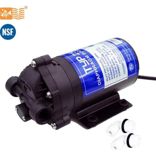 Coronwater RO 24V 50gpd Water Booster Pump 2500NH Increase Reverse Osmosis Water System Pressure RUOWH100