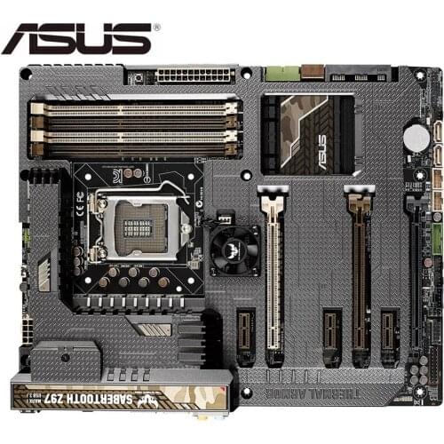 Asus SABERTOOTH Z97 MARK 1/USB3.1 Desktop Motherboard Socket LGA 1150 i7 i5 i3 DDR3 SATA3 USB3.0 USED mainboard