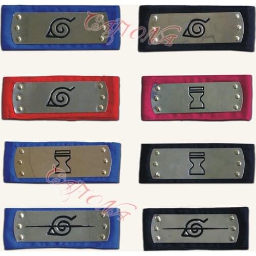 Cafiona Cheap Naruto Uchiha Sasuke Hatake Kakashi Cosplay Accessories Ninja Headband Halloween Sale