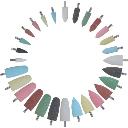 1pc Silicone Nail Drill Milling Cutter Drill Bits Files Burr Buffer for Electric Machine Nail Art Grinder Cuticle Cutter Tools