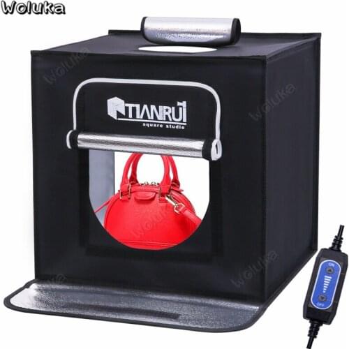 Collapsible 60CM Fast-install Photo Box Adjustable Lighting LED Lightbox for Photography Mini Studio Equipment Props CD50 T10