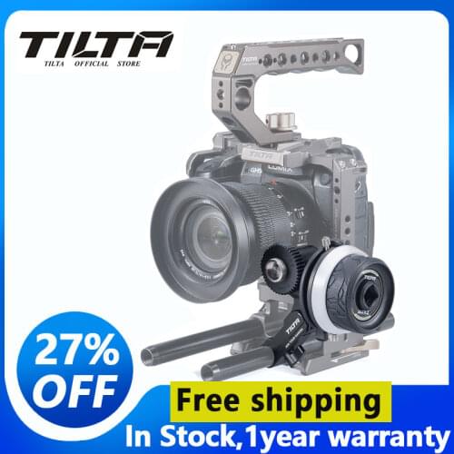 Tilta FF-T06 Mini Follow Focus | Lightweight, Mechanical Lens Control for DSLRs, Sony A7 A9 for Nikon GH5 BMPCC 4K 6K Cage