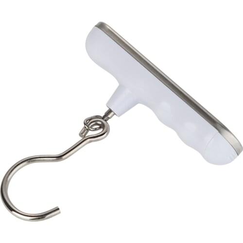 50KG/110lbs Hanging Scale Digital Luggage Scale With Backlight LCD Display With Hook/Strong Straps Portable Weighing Scale