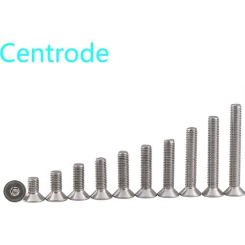 316 Stainless Steel Hex Socket Flat Head Machine Screws KM DIN7991 Countersunk Head Hexagon Socket Bolt M6M8M10 5PCS