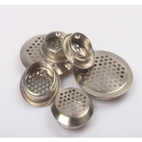 10pcs Kitchen air vent shoe cabinet breathable mesh stainless steel decorative cover wardrobe moisture-proof
