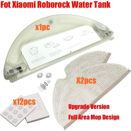 Water Tank Parts For XiaoMi Roborock S50 S51 S52 S55 T60 T61 E20 E25 E35 C10 T4 T6 Water Tank Filter Mop Cloth Rags Accessories