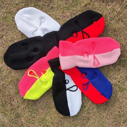 Full Face Cover Ski Mask Hat 3 Holes Balaclava Army Tactical CS Windproof Knit Beanies Bonnet Winter Warm Unisex Caps