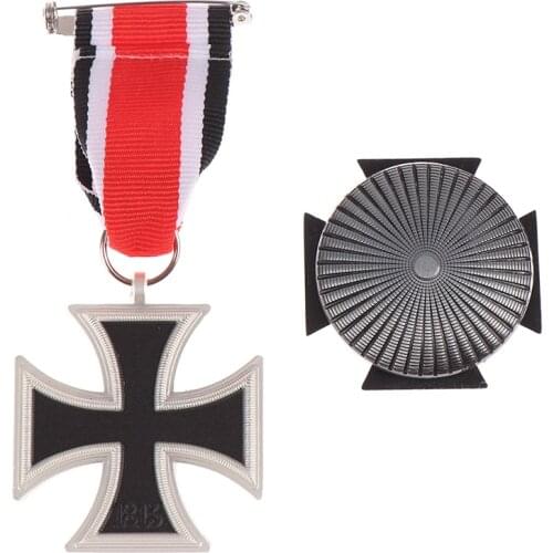 1Pc Germany 1939 Iron Cross Medal Badge 2nd Class With Ribbon