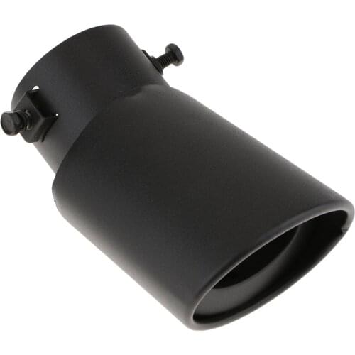 Car 2.4inch Stainless Steel Car Rear Round Exhaust Pipe Tail Muffler Tip Cover Replacement