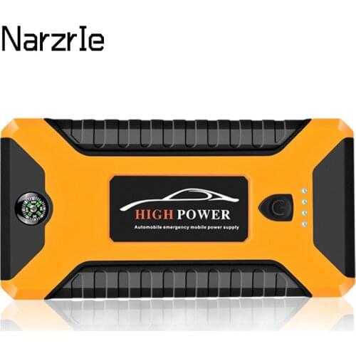 20000mAh Car Jump Starter Starting Device Battery Power Bank Jumpstarter with 10W Wireless Charger LCD Screen Starting Device