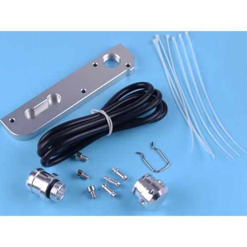 Beler Aluminum 2.0T FSI TFSI Billet PCV Valve Gauge Vacuum Adapter Delete Block Off Plate fit for Audi VW Golf Scirocco