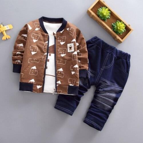 BibiCola Baby Boys Formal Clothing Sets Spring children Suit For Boys Toddler Cotton Wedding Clothes Kids Retail Clothes