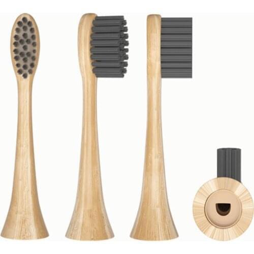 Electric Toothbrushes Replacement Biodegradable Bamboo Brush Head For Philips HX3/6/9 Series Bamboo Charcoal Soft Bristled