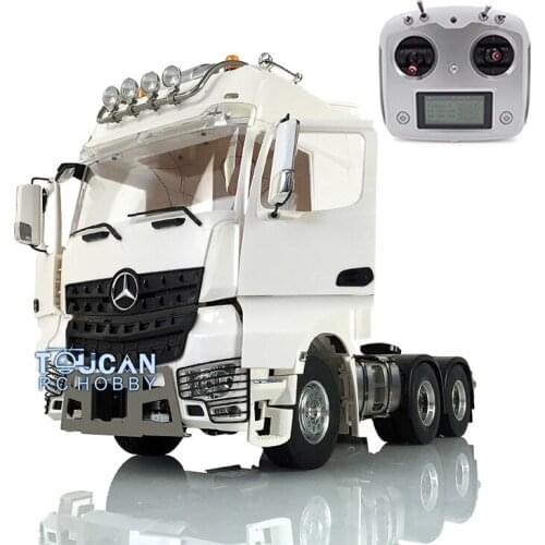 LESU RC Metal 6*6 1/14 Chassis Roof Light Hercules Actros Cabin Tractor Truck THZH0793