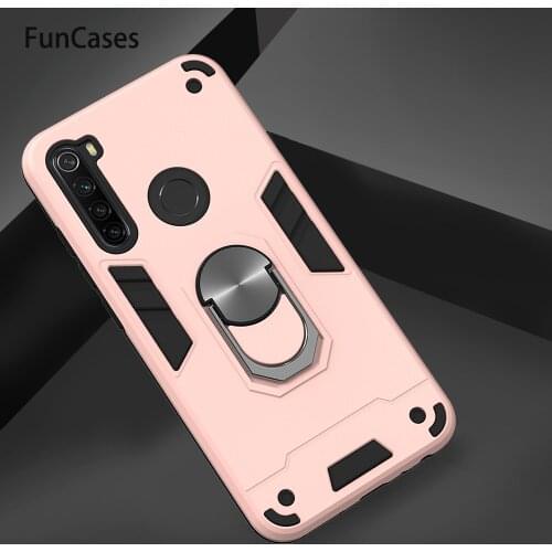 Magnetic Finger Ring Holder Armor Cases For Redmi Note 8 Pro Caso Xiaomi Redmi Note 8 4 5 Pro 7 6 7S 8T 4X Silicone Protector