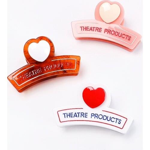 Cute fashion letter heart hair claws hairclips headwear hair clips hair accessories