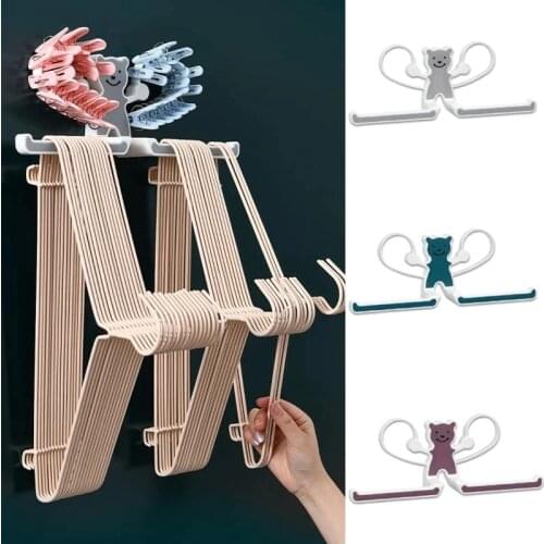 Multifunctional Storage Rack Punch-Free Clothes Wall Mount Hanger Storage Rack For Bathroom TS2