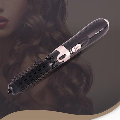 Multifunctiona 4 in 1 Hair Dryer Brush Electric Hot Air Comb Multifunction Hair Curler Straightener Hair Dryer Negative Ion