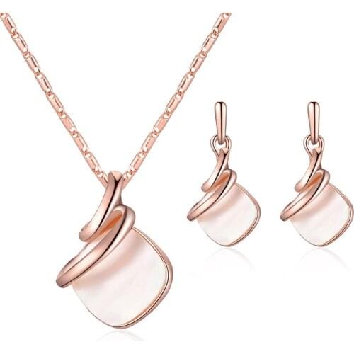 Bohemian Retro Jewelry Set Necklace Earrings Two Piece Combination Wedding Jewelry Set Party Birthday Gift