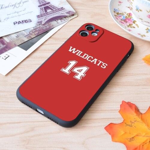 Wildcats Troy Bolton High School Musical Print Soft Silicone Matt Case For Apple iPhone Case