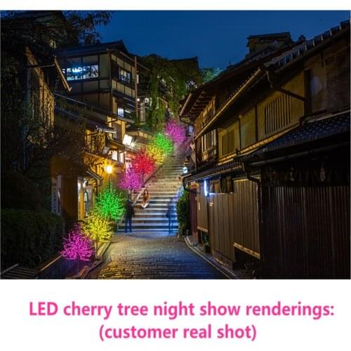 Brand New1.5m 5ft Outdoor Artificial Christmas Tree LED Cherry Tree Lights 480pcs led 110V/220VAC DHL Fast Free Shipping
